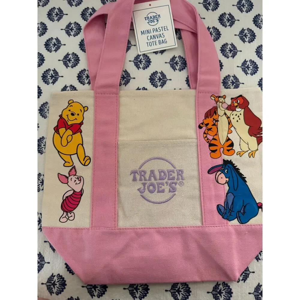 Disney Winnie the Pooh Custom Made Double Sided Trader Joes Mini Tote